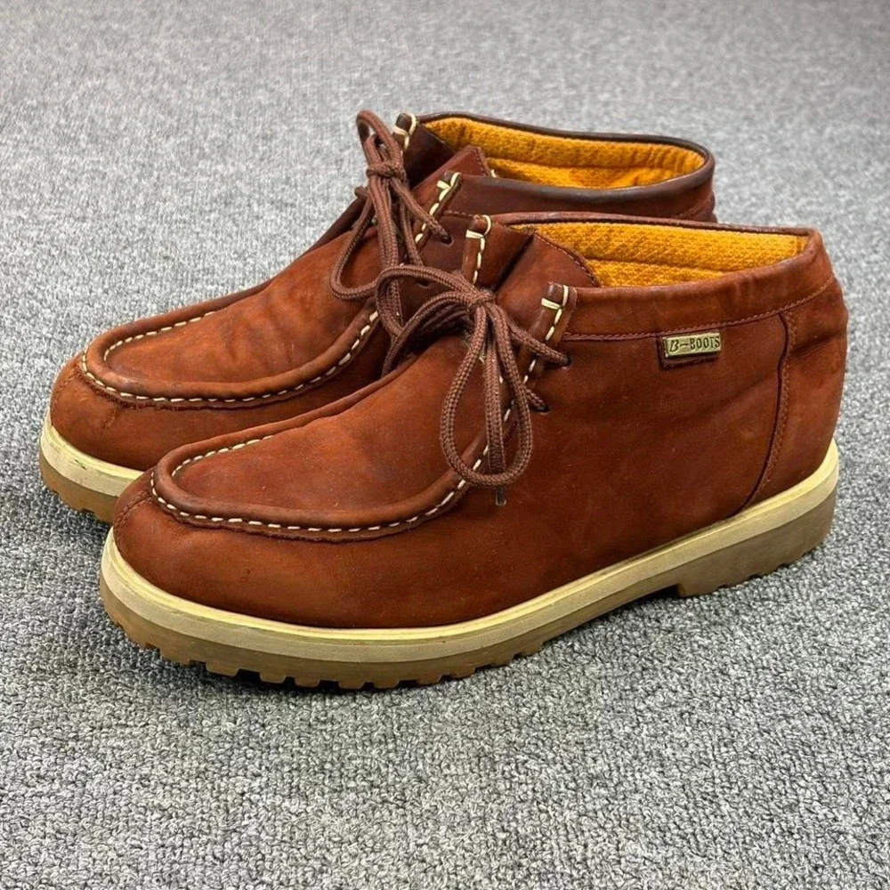 B-Boots Buffalino Boots‎ Brown Suede Leather Lace Up Chukka Boots Mens Size 11